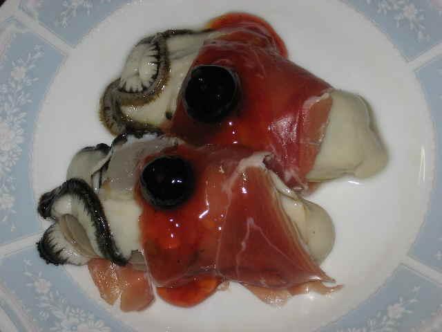 生ハム牡蠣
